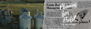 Photo collage of old ag advertisements