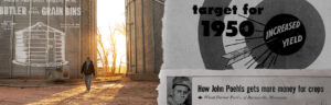 Photo collage of old ag advertisements