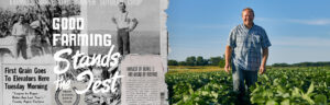Photo collage of old ag advertisements